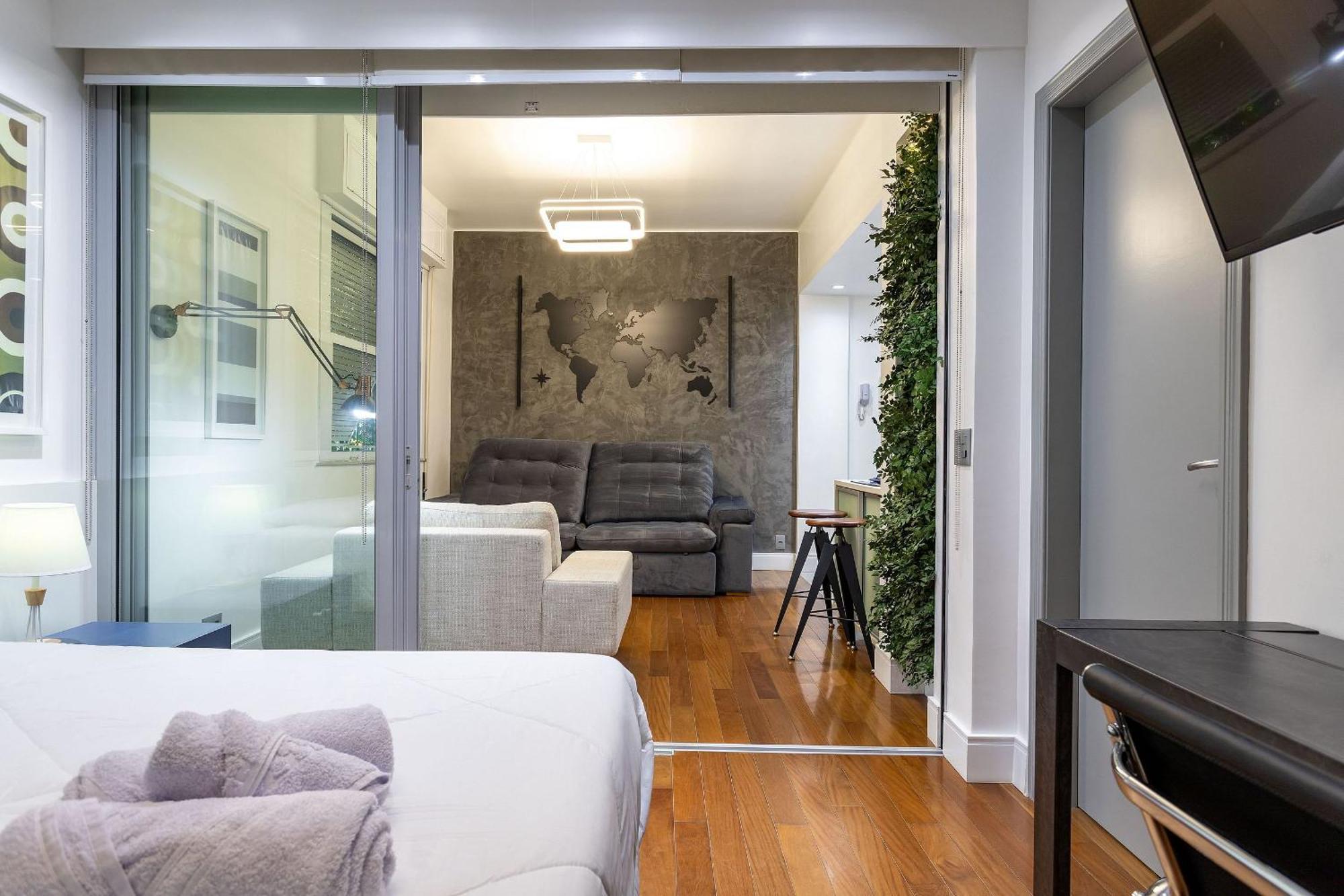 Apt Charmoso Completo Com Ar Condicionado No Leblon ริโอเดจาเนโร ภายนอก รูปภาพ